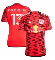 Men New York Red Bulls Eric Maxim Choupo Moting adidas Red 2024 Legacy Replica Player Jersey
