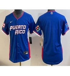 Women's Dominican Republic Big Logo Royal 2026 World Baseball Classic Cool Base Jersey