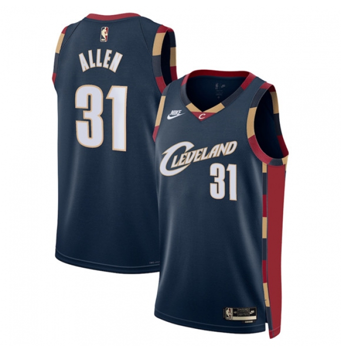 Men's Cleveland Cavaliers #31 Jarrett Allen Navy 2025 Classic Edition Stitched Jersey