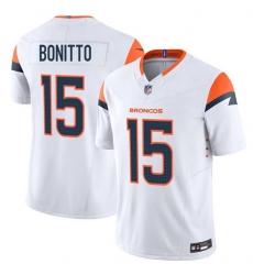 Men's Denver Broncos #15 Nik Bonitto White F.U.S.E. Vapor Limited Football Stitched Jersey