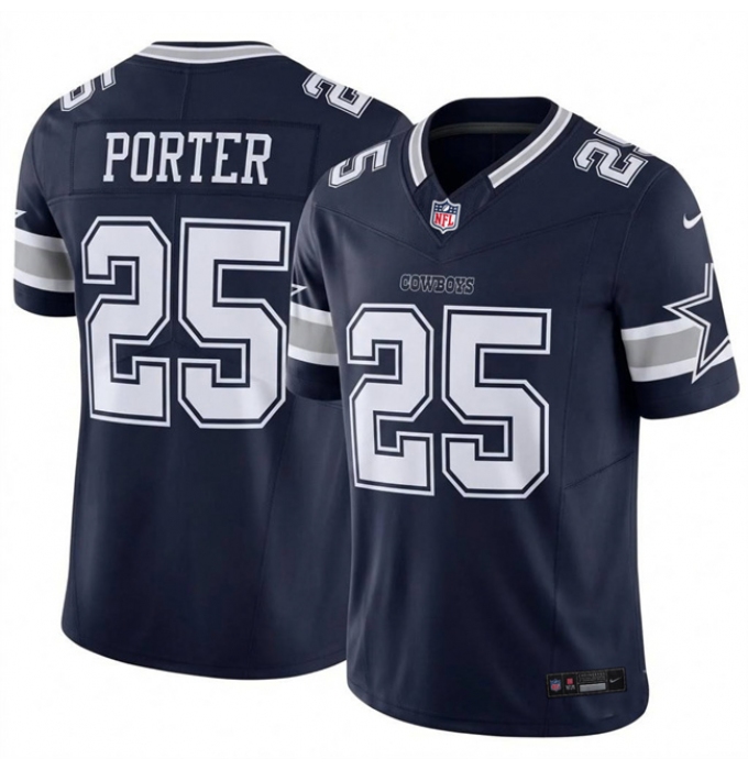 Men's Dallas Cowboys #25 Joey Porter Jr. Navy 2026 F.U.S.E. Vapor Untouchable Limited Stitched Football Jersey