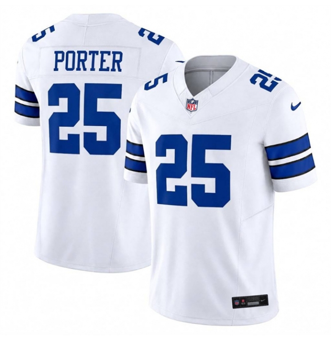 Men's Dallas Cowboys #25 Joey Porter Jr. White 2026 F.U.S.E. Vapor Untouchable Limited Stitched Football Jersey