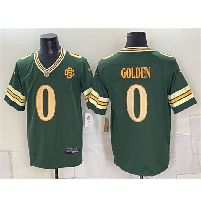 Men's Green Bay Packers #0 Matthew Golden Dark Green 2026 Rivalries Collection Limited Football Stitched Game Jersey