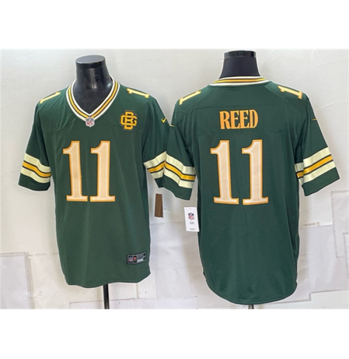 Men's Green Bay Packers #11 Jayden Reed Dark Green 2026 Rivalries Collection Limited Football Stitched Jersey