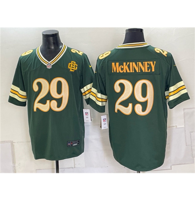 Men's Green Bay Packers #29 Xavier McKinney Dark Green 2026 Rivalries Collection Limited Football Stitched Game Jersey