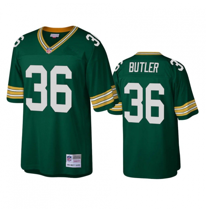 Men's Green Bay Packers #36 LeRoy Butler Mitchell & Ness 1996 Throwback Green Jersey
