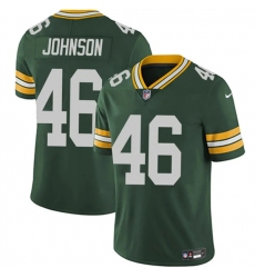 Men's Green Bay Packers #46 Amar Johnson Green 2025 Vapor Untouchable Limited Football Stitched Jersey