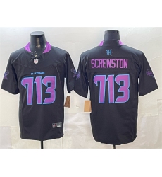 Men's Houston Texans #713 Screwston Black F.U.S.E. 2025 DJ SCREW Vapor Limited Stitched Football Jersey