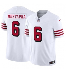 Men's San Francisco 49ers #6 Malik Mustapha New White 2025 F.U.S.E. Vapor Untouchable Limited Football Stitched Jersey