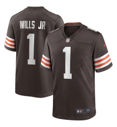 Men's Cleveland Browns #1 Jedrick Wills Jr. Nike Brown 2020 NFL Draft First Round Pick Game Jersey.webp