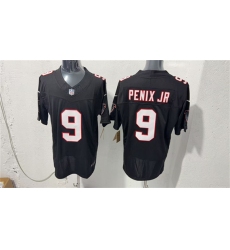 Men's Atlanta Falcons #9 Michael Penix Jr. Black F.U.S.E. Vapor Untouchable Limited Football Stitched Jersey