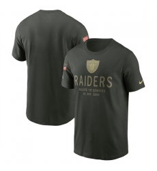 Men's Las Vegas Raiders Forest Green 2025 Salute to Service Sideline Primary Edge Dri-FIT T-Shirt