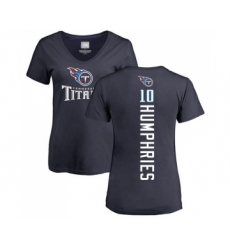 Football Women's Tennessee Titans #10 Adam Humphries Navy Blue Backer T-Shirt