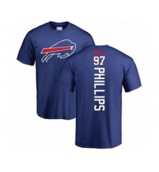 Football Buffalo Bills #97 Jordan Phillips Royal Blue Backer T-Shirt
