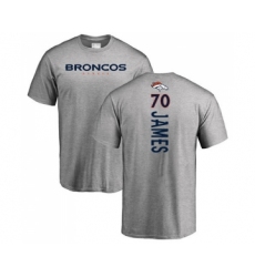Football Denver Broncos #70 Ja'Wuan James Ash Backer T-Shirt