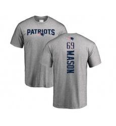 Football New England Patriots #69 Shaq Mason Ash Backer T-Shirt