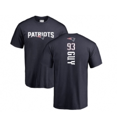 Football New England Patriots #93 Lawrence Guy Navy Blue Backer T-Shirt