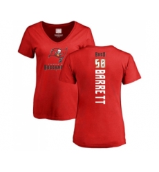 Football Women's Tampa Bay Buccaneers #58 Shaquil Barrett Red Backer T-Shirt