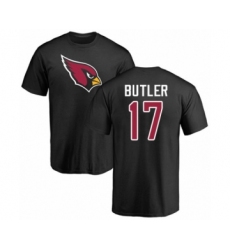 Football Arizona Cardinals #17 Hakeem Butler Black Name & Number Logo T-Shirt