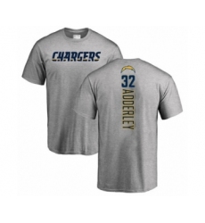 Football Los Angeles Chargers #32 Nasir Adderley Ash Backer T-Shirt