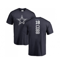 Football Dallas Cowboys #18 Randall Cobb Navy Blue Backer T-Shirt
