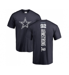 Football Dallas Cowboys #92 Dorance Armstrong Jr. Navy Blue Backer T-Shirt