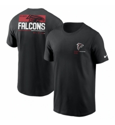 Men's Atlanta Falcons Black Team Incline T Shirt