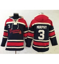 Men's Atlanta Braves #3 Dale Murphy Retired Navy Blue Stitched MLB Baseball Hoodie