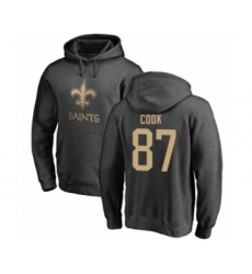 Football New Orleans Saints #87 Jared Cook Ash One Color Pullover Hoodie
