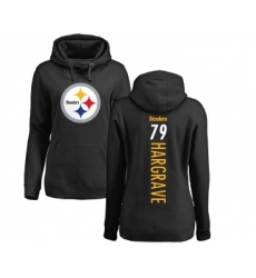 Football Women's Pittsburgh Steelers #79 Javon Hargrave Black Backer Pullover Hoodie