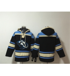 Men's Utah Mammoth Blank Black Blue Ageless Must-Have Lace-Up Pullover Hoodie