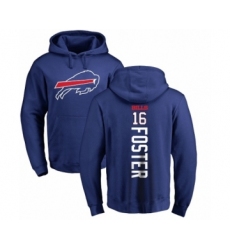 NFL Nike Buffalo Bills #16 Robert Foster Royal Blue Backer Pullover Hoodie