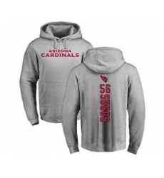 Football Arizona Cardinals #56 Terrell Suggs Ash Backer Pullover Hoodie