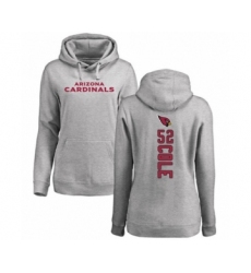 Football Women's Arizona Cardinals #52 Mason Cole Ash Backer Pullover Hoodie