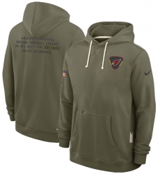 Men's Arizona Cardinals Olive 2025 Salute to Service Pullover Hoodie