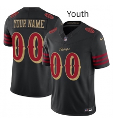 Youth San Francisco 49ers Active Player Custom Black 2025 F.U.S.E. “Rivalries” Vapor Limited Stitched Football Jersey