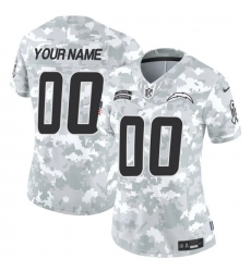 Women's Los Angeles Chargers Active Player Custom 2024 F.U.S.E Arctic Camo Salute To Service Limited Stitched Football Jersey(Run Small)