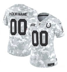 Women's Indianapolis Colts Active Player Custom 2024 F.U.S.E Arctic Camo Salute To Service Limited Stitched Jersey(Run Small)
