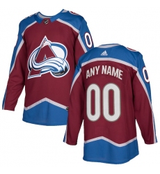 Men's Colorado Avalanche adidas Burgundy Authentic Custom Jersey