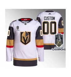 Men's Vegas Golden Knights Active Player Custom White 2023 Stanley Cup Champions Stitched Jersey