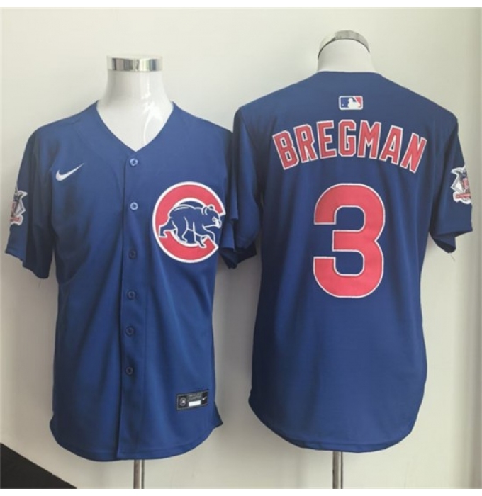 Men's Chicago Cubs #3 Alex Bregman Royal 2026 Limited Stitched Baseball Jersey