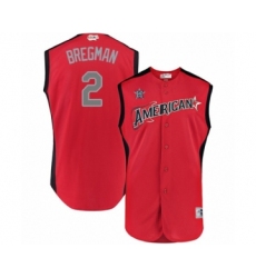 Youth Houston Astros #2 Alex Bregman Authentic Red American League 2019 Baseball All-Star Jersey