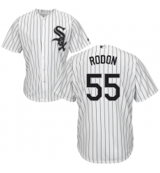 Men's Majestic Chicago White Sox #55 Carlos Rodon Replica White Home Cool Base MLB Jersey