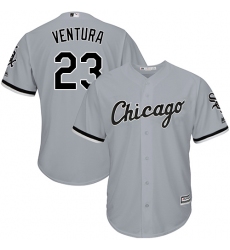 Youth Majestic Chicago White Sox #23 Robin Ventura Authentic Grey Road Cool Base MLB Jersey
