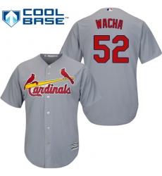 Women's Majestic St. Louis Cardinals #52 Michael Wacha Authentic Grey Road MLB Jersey