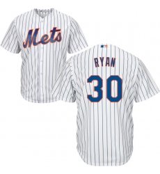 Youth Majestic New York Mets #30 Nolan Ryan Authentic White Home Cool Base MLB Jersey