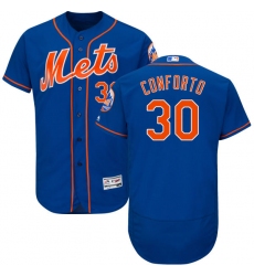 Men's Majestic New York Mets #30 Michael Conforto Royal Blue Alternate Flex Base Authentic Collection MLB Jersey
