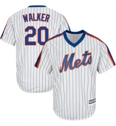 Youth Majestic New York Mets #20 Neil Walker Replica White Alternate Cool Base MLB Jersey