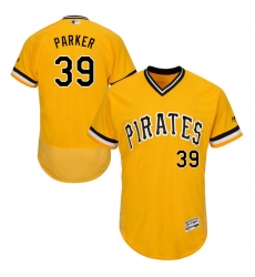 Men's Majestic Pittsburgh Pirates #39 Dave Parker Gold Alternate Flex Base Authentic Collection MLB Jersey