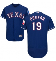 Men's Majestic Texas Rangers #19 Jurickson Profar Royal Blue Alternate Flex Base Authentic Collection MLB Jersey